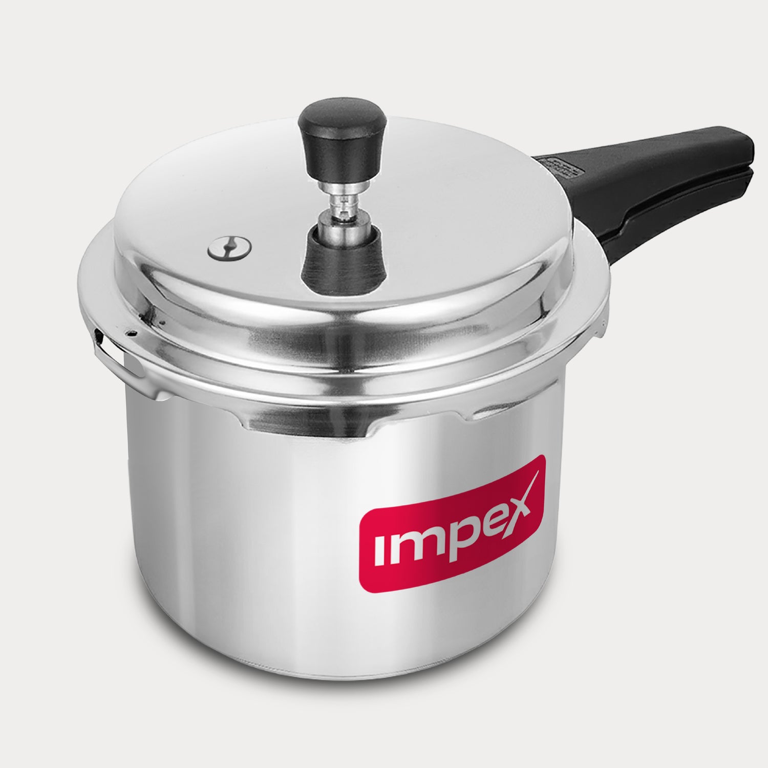 Impex ECO 3 Induction Base Outer Lid Aluminium Pressure Cooker, 3 litres, Silver