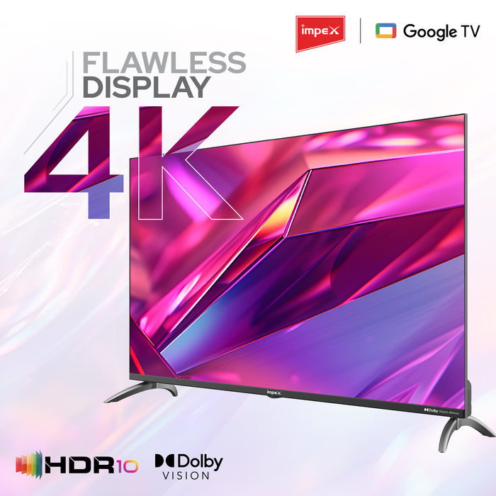 Impex evoQ 43S4RLC3 - 43" UHD Smart LED TV, Android 14, Dolby Atmos