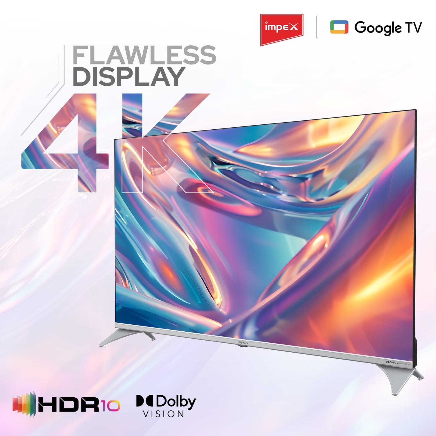 IMPEX|evoQ 43S4QLC3| 43"|4K QLED|GoogleTV|HDR10|120Hz DLG|Dolby Vision|Dolby ATMOS|ALLM|MEMC|24W SPEAKER|4 Year Warranty