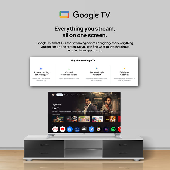 Impex evoQ 65S4QLC3 - 65 Inch QLED TV, Google TV,  UHD