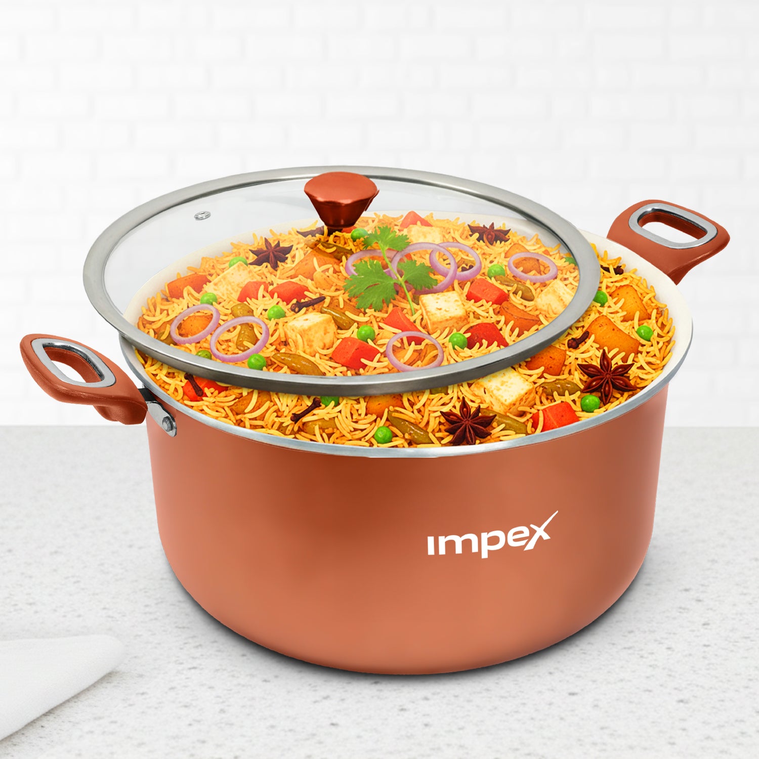 Trucera 10L Ceramic Biriyani Pot | Induction, Non-Stick | 2 Year Warranty