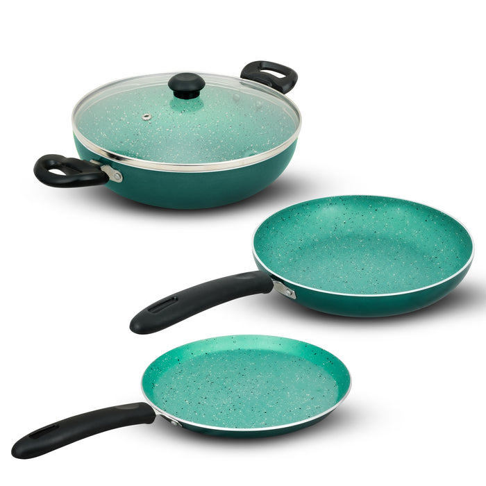 Impex Nonstick Cookware Set KTF 444G - Green