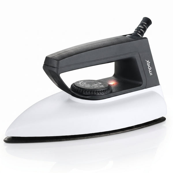 Showy DX Iron Box (Black White) | Lightweight | Fast Heating & Non-Stick Soleplate | 2 Year Warranty