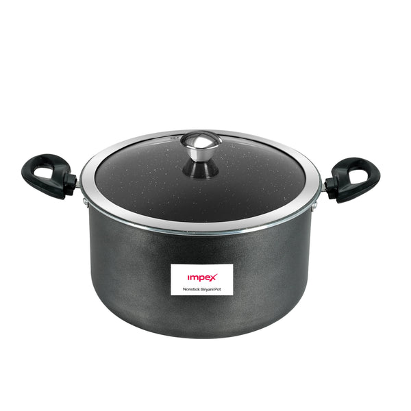 Biryani Pot 6 Ltr With Glass Lid IBP6 | Non-Stick| Induction Friendly | 1 Year Warranty