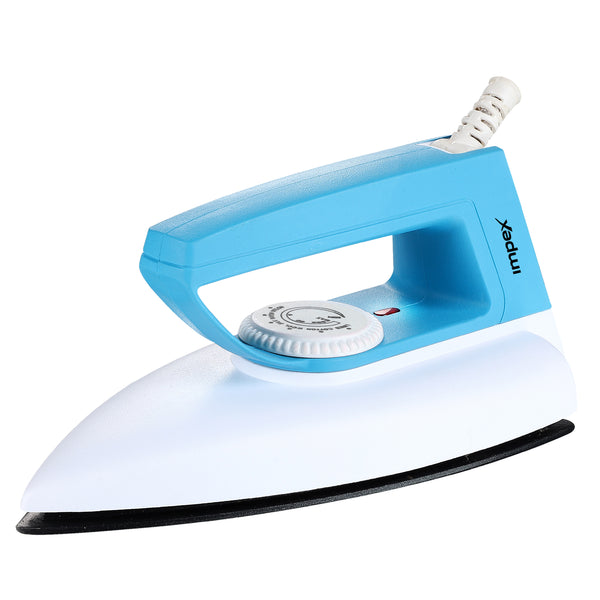 Showy DX Iron Box Cyan White | Lightweight | Fast Heating & Non-Stick Soleplate