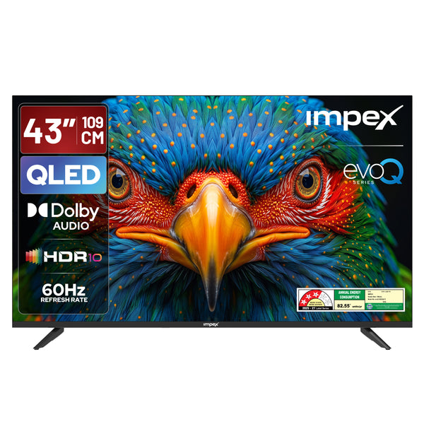 QLED TV (evoQ 43S3QLF3) 43" Full HD QLED GOOGLE TV | 4 YEAR WARRANTY | VOICE REMOTE | DOLBY AUDIO