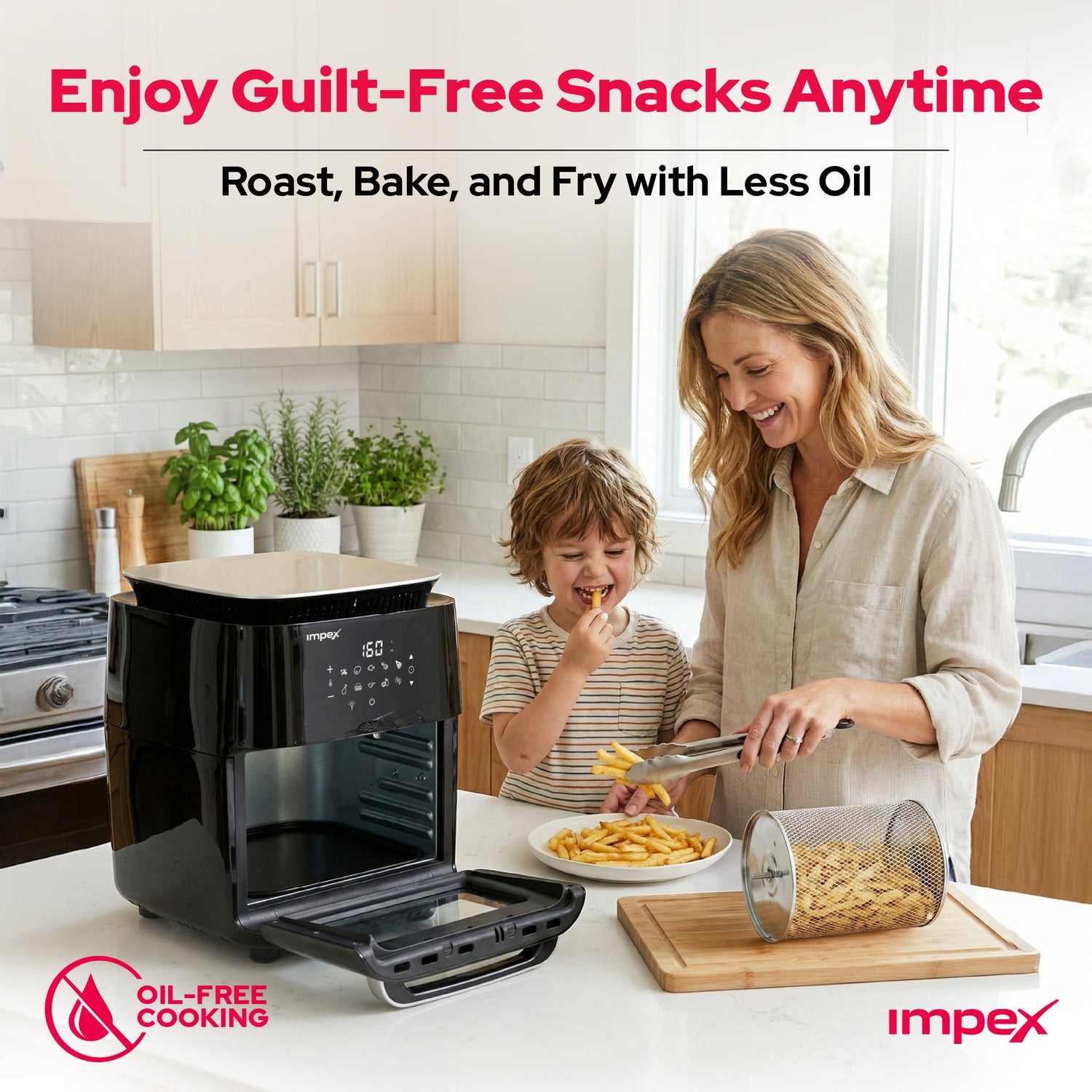 AirChef XL 12L Air Fryer Oven | 7 Accessories | Oil-Free Cooking | 360° Grill, Bake & Roast