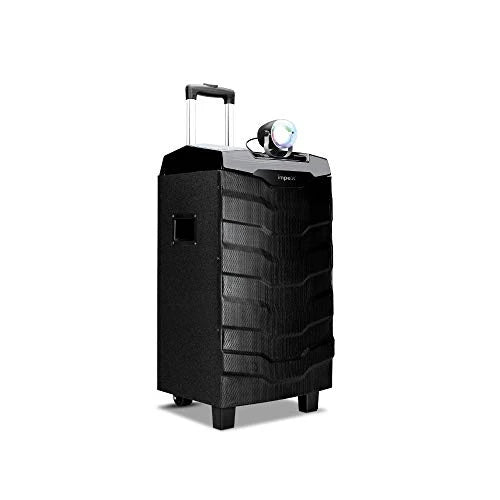 TS-1101 Portable Trolley Speaker | 100W RMS | Bluetooth | Wireless Mic | USB/TF/FM/AUX | LED DJ Lights | Recording Function | Remote Control