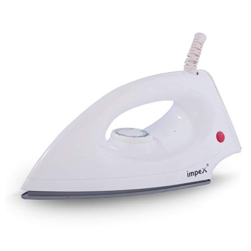 Ritzy Light Weight Dry Iron | 1000W | Nonstick Teflon-Coated Soleplate | 6 Temperature Settings | Automatic Thermostat | Lightweight Design | 2 Year Warranty