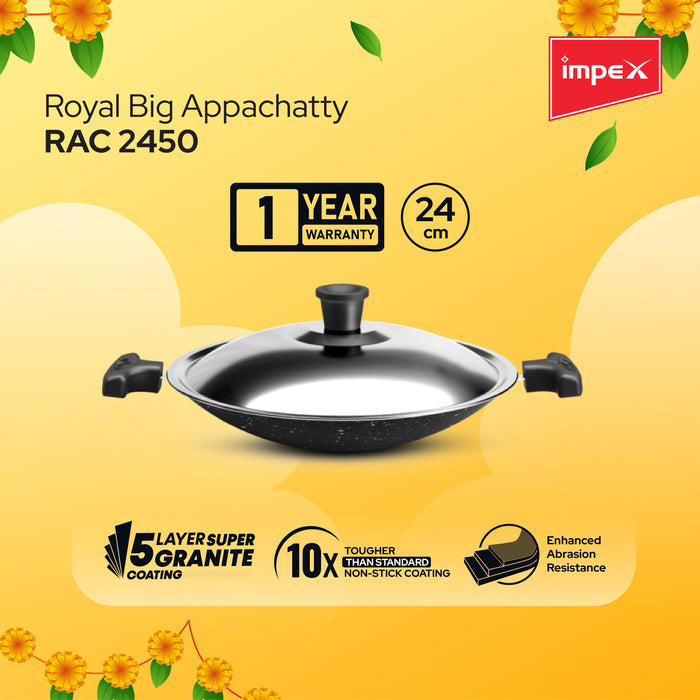 Impex Onam Combo Tadka Pan 90 mm Royal Big Appachatty 2450(RAC2450)