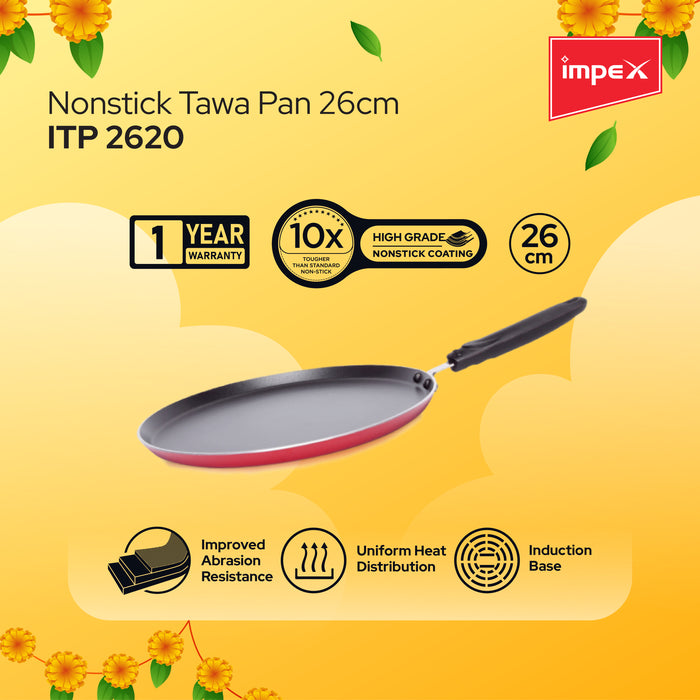 Impex Onam Combo Gas Stove (Enlight 2B) , Tawa Pan (ITP 2620)