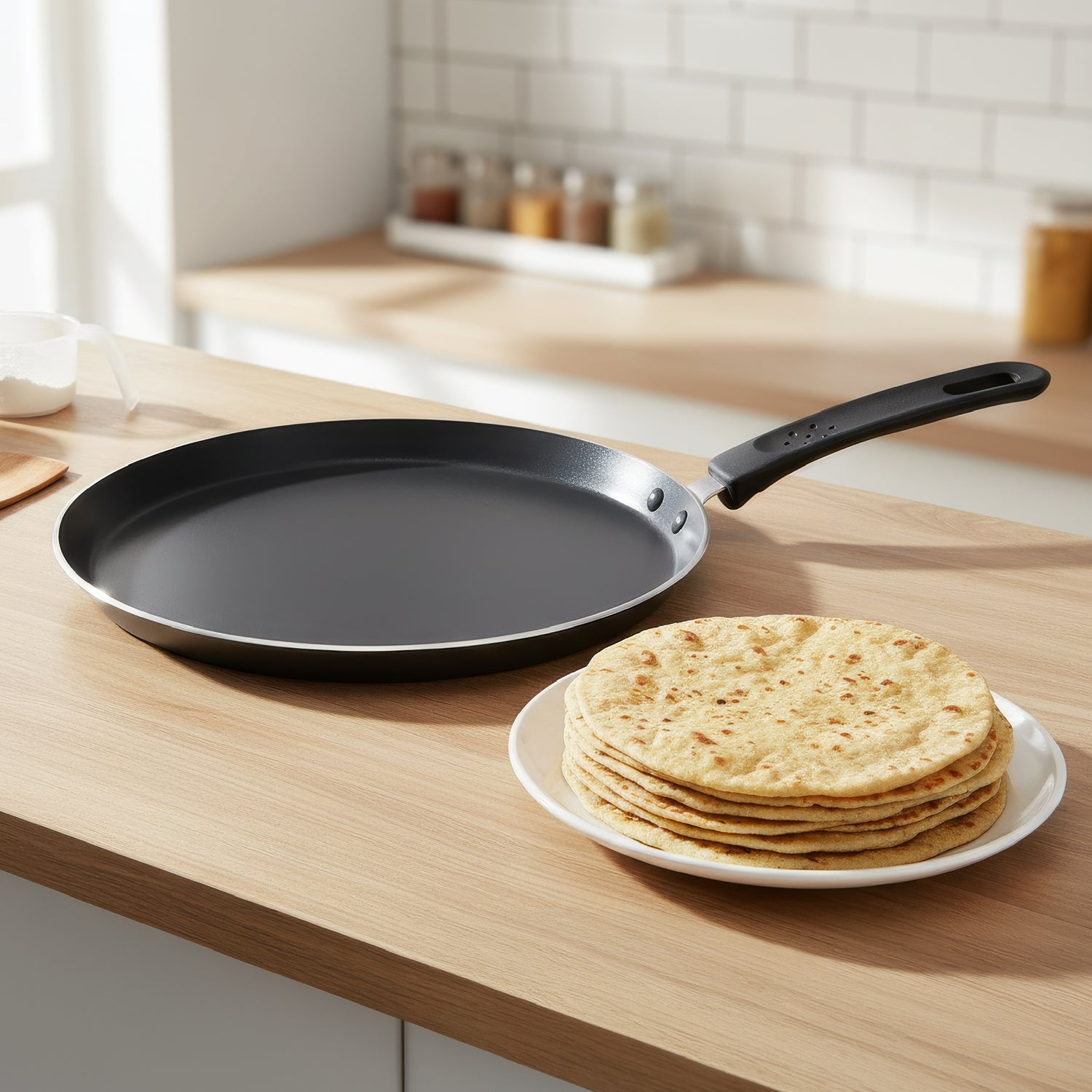 2 Burner Premium Frameless gas stove+ 26 Tawa + 20 Appachatty