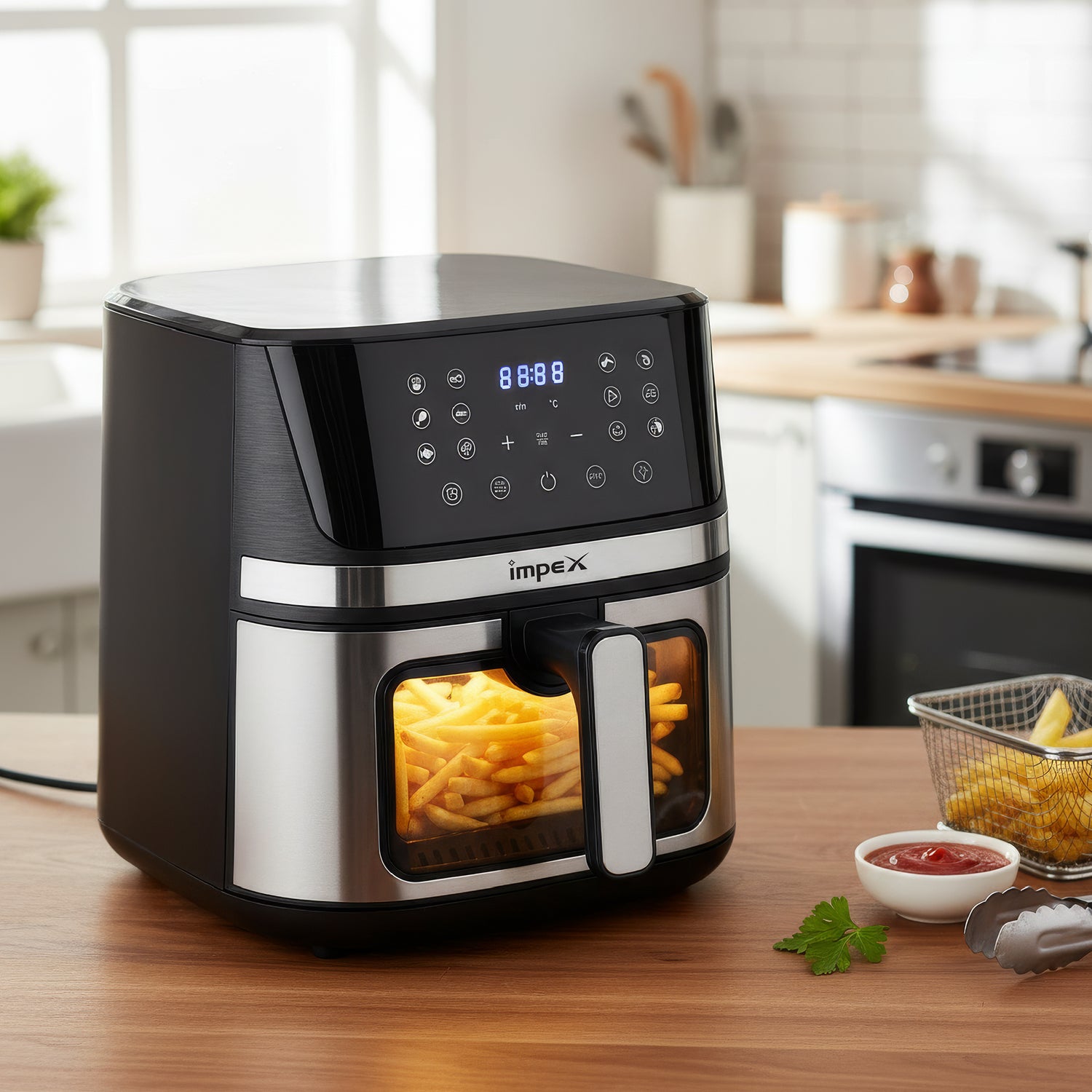 4.5L Smart Air fryer + SS Hot pot 3.5L