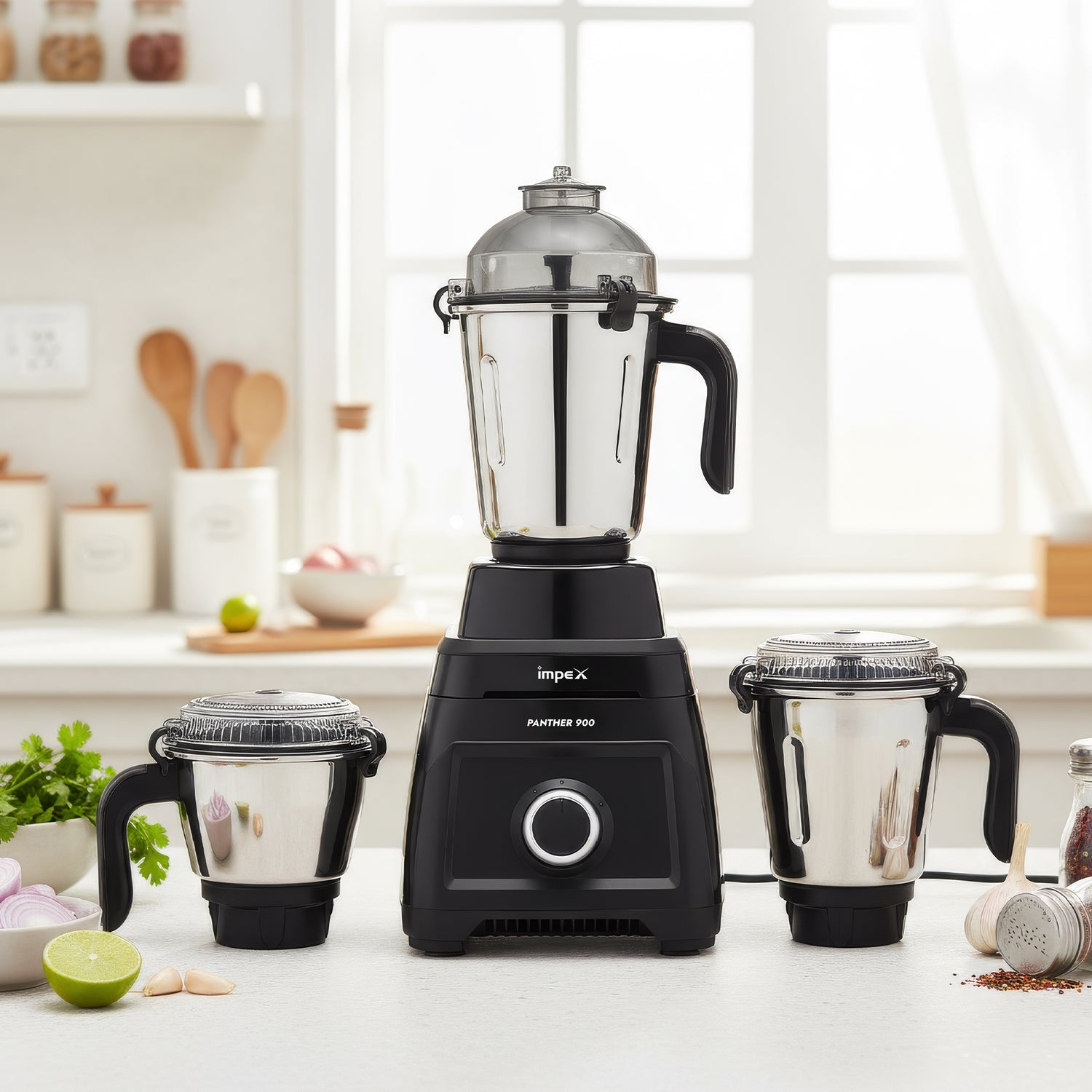 900 W 3 Jar Mixer Grinder + 1.5 L electric Kettle