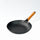 Cast Iron Fry Pan | Pre-Seasoned Natural Nonstick Surface | Nitride Protection | Wooden Handles | Less Oil Cooking | Gas & Induction Compatible | CIL FP24 BW