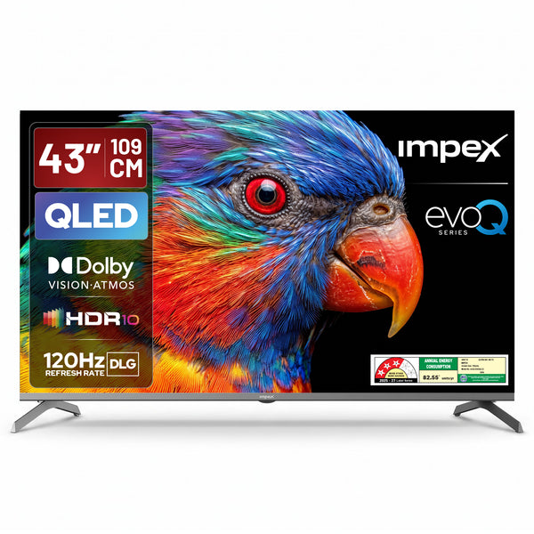 QLED TV (evoQ 43S4QLC3) 43" 4K UHD  QLED GOOGLE TV | 4 YEAR WARRANTY | VOICE REMOTE |DOLBY VISION.ATMOS