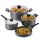 7-Piece Granite Coated Nonstick Cookware Set RHUK8N  | Gas & Induction Compatible | Hammer Tone Finish
