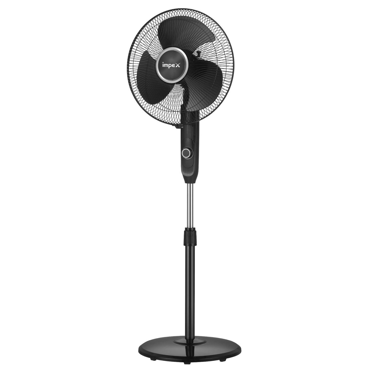 Impex BLDC Pedestal Fan (eN Save 29 PF Black) – 400mm, Powerful Motor, 3-Leaf Balanced Blades, 100-1400 RPM with 3 year warranty