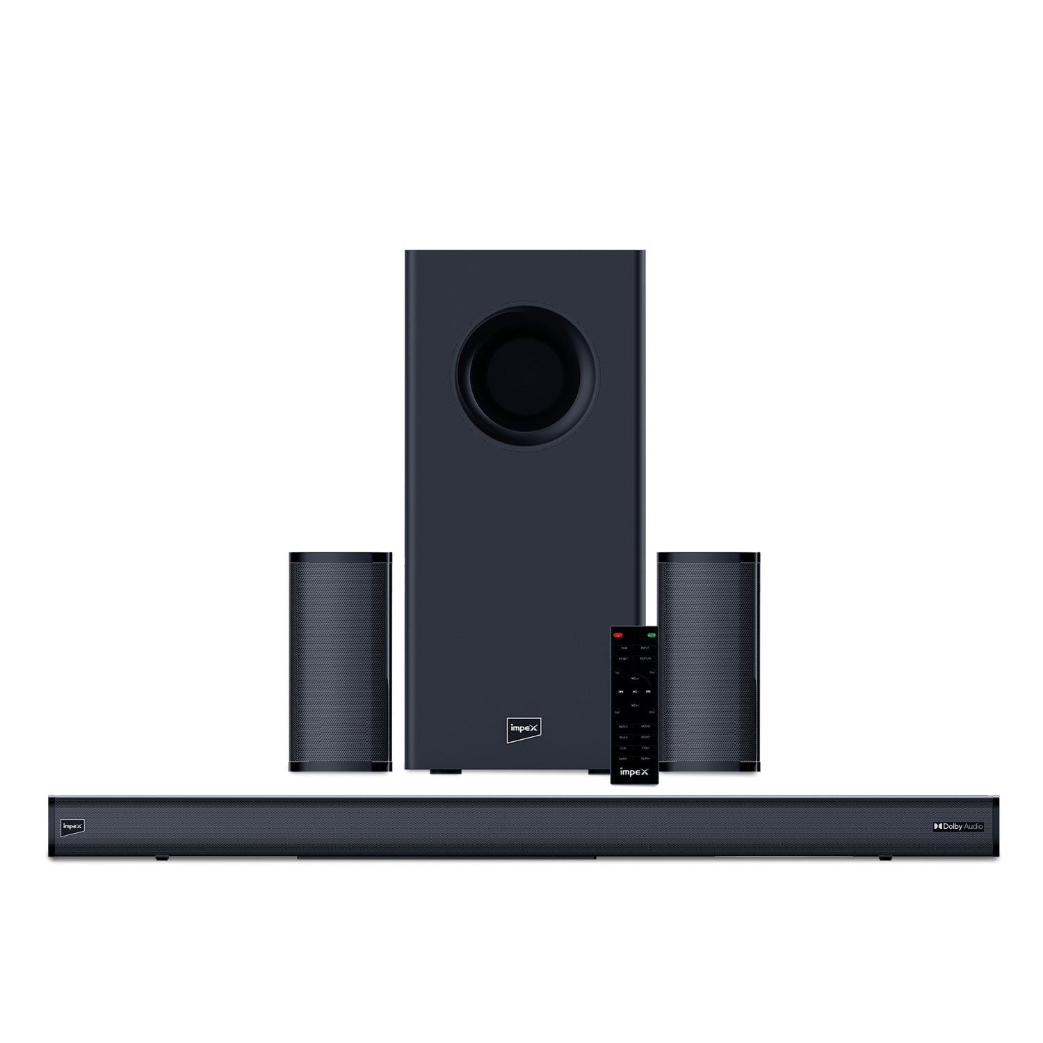 Impex BoomBar HK800 210W 2.1 Channel Soundbar with Wireless Sub-Woofer, Surround Speakers, Dolby Audio, and 1-Year Warranty (Black)