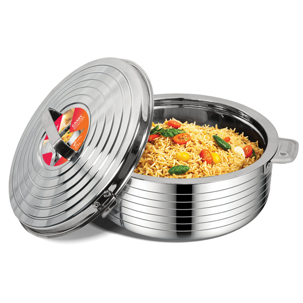 Cassy 3500 Stainless Steel Hotpot | 3.5L Insulated Casserole | Dishwasher Safe | Food Warmer