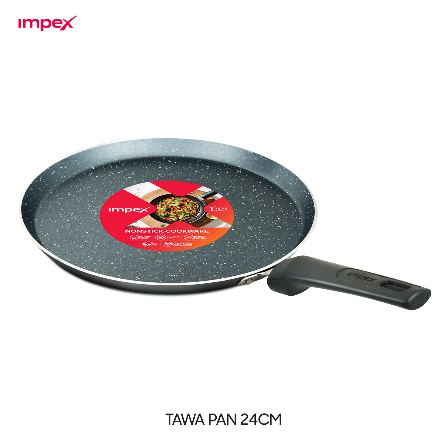IMPEX DELIGHT T2624 Granite Cookware Set | 2 Piece Non Stick Granite Cookware Set