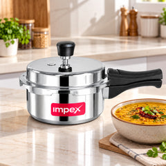 ECO 2 Litre Aluminium Pressure Cooker | Gas & Induction Compatible | Fast Heating & Durable | 5 Year Warranty
