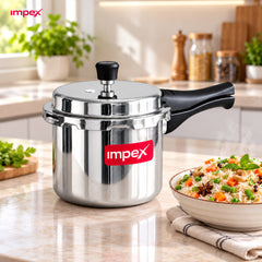 ECO 3 Litre Aluminium Pressure Cooker | Gas & Induction Compatible | Fast Heating & Durable | 5 Year Warranty