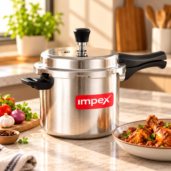 ECO 7 Litre Aluminium Pressure Cooker | Gas & Induction Compatible | Fast Heating & Durable | 5 Year Warranty