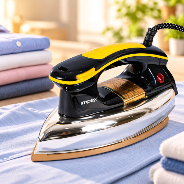 IMPEX Heavyweight Electric Iron Box (FABRIKA) | 1000W Powerful Heating | Adjustable Temperature Control | 2-Year Product Warranty