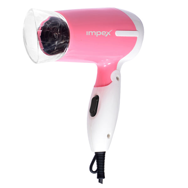 Hair Dryer HD1K | 1000W Power | 2 Heat & Speed Modes | DC Motor | Concentrated Nozzle | Pink-White | 1.88m Power Cable | 2 Year Warranty
