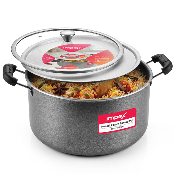HV Royal Series RDBP14-HV Dum Biryani Pot | 14 Litre | 5-Layer Granite Coating | Induction Compatible | 1 Year Warranty