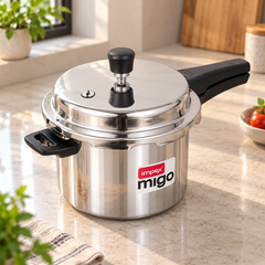 MIGO IFC 3 Pressure Cooker | Virgin Aluminium Body | Anti-Bulging Base | Heat-Proof Handle | 5 Year Warranty