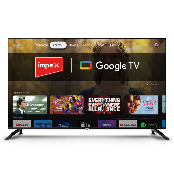 Impex evoQ 32S2RLC2 HDR Android 11 Google LED TV, 2 Years Warranty, Storage Memory 8GB and 1.5 GB RAM (Black)