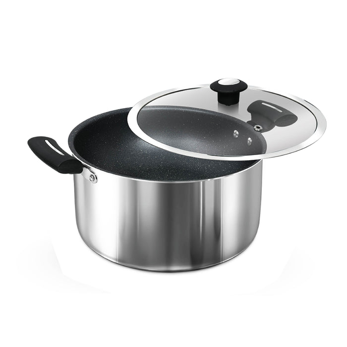 Impex Shine(SSP 20) Stainless steel Non-stick Sauce Pan 20 cm
