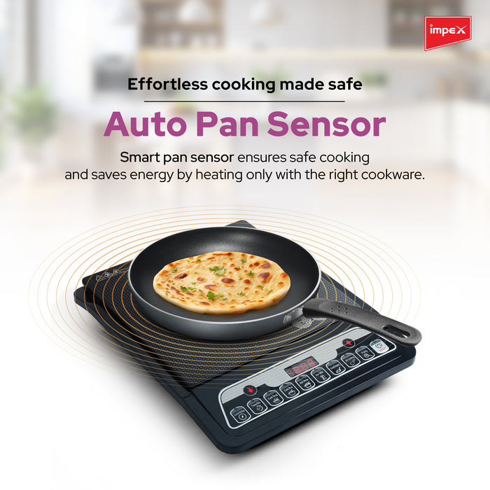 Impex OMEGA L1 TX180 Induction Cooker with 1800W Power | 6 Cooking Modes, LED Display & Timer