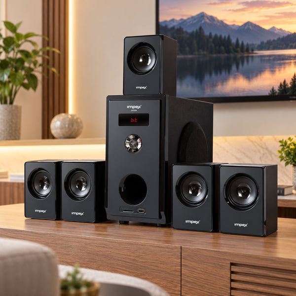 OPERA 45 5.1 Channel Home Theatre Speaker System | 45W RMS | Enhanced Bass | Bluetooth | FM | USB | SD | Remote Control