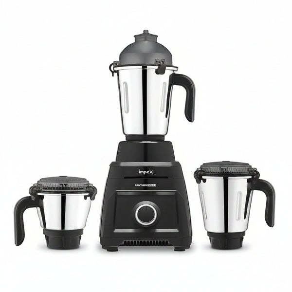Panther X9 3J Mixer Grinder (Black) | 900W Motor | 3 Jars | ISI Certified | 7-Year Motor Warranty