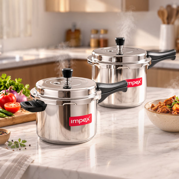 Pressure Cooker Combo - 3L & 5 L Stainless Steel Pressure Cooker