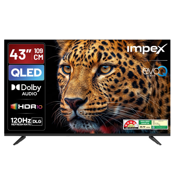 QLED TV (evoQ 43S4QLF3) 43" 4K UHD  QLED GOOGLE TV | 4 YEAR WARRANTY | VOICE REMOTE | DOLBY AUDIO
