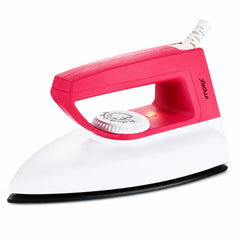 Showy DX Iron Box Pink White | Lightweight | Fast Heating & Non-Stick Soleplate