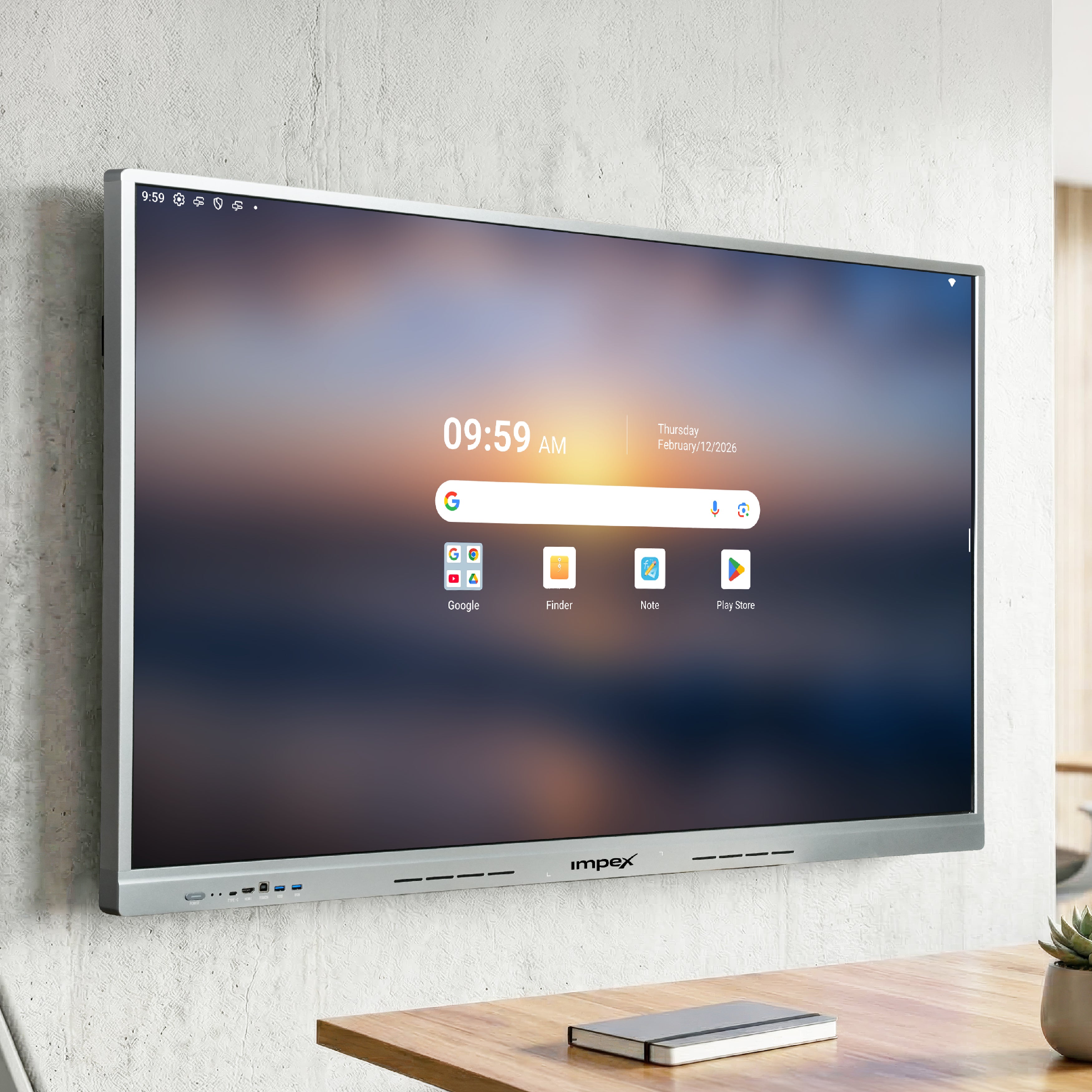 IMPEX xLearn AI 65” Interactive Flat Panel Display | 4K UHD
