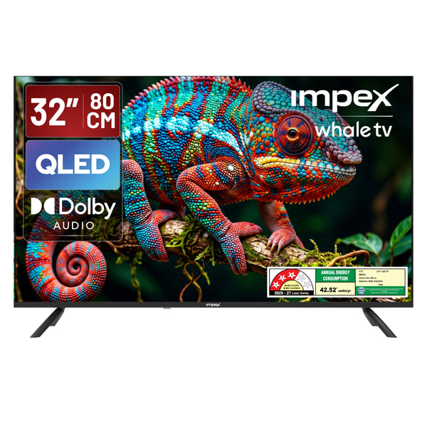 QLED TV (WIOS 32A2QSK1) 32" QLED SMART TV | 3 YEARS WARRANTY | WHALE TV | VOICE REMOTE