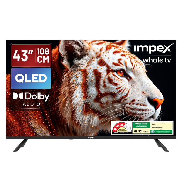 QLED TV (WIOS 43A3QSK1) 43" Full HD QLED TV | 3 YEAR WARRANTY | WHALE TV | VOICE REMOTE