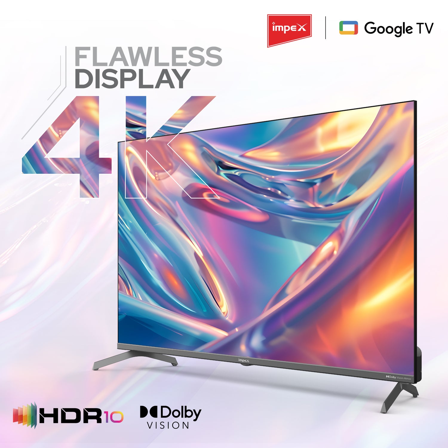 IMPEX|evoQ 43S4QLC3| 43"|4K QLED|GoogleTV|HDR10|120Hz DLG|Dolby Vision|Dolby ATMOS|ALLM|MEMC|24W SPEAKER|4 Year Warranty