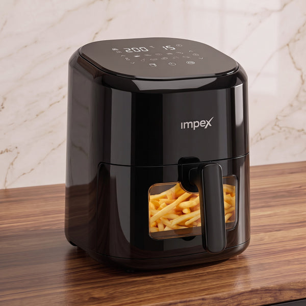 Smart Fry DS45 Air Fryer 4.5 L (Black) | 1200 W | 80% Less Oil | Fry, Defrost, Roast, Grill & Bake | 2 Year warranty