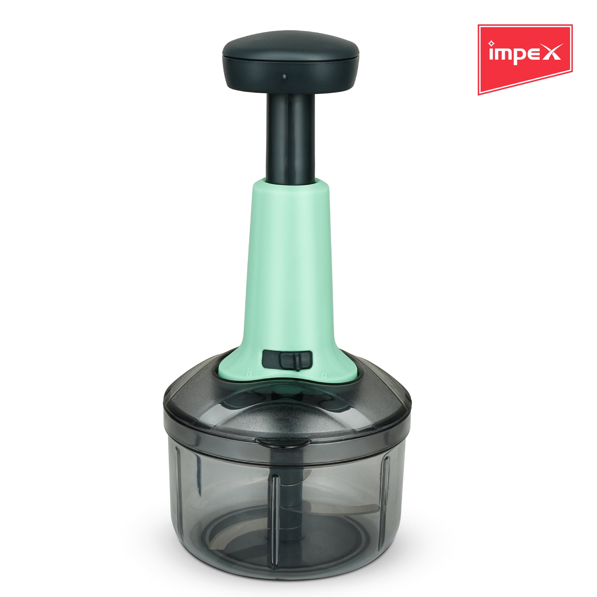 Impex STAR 650 Push Chopper with Stainless Steel Blade (Turquoise