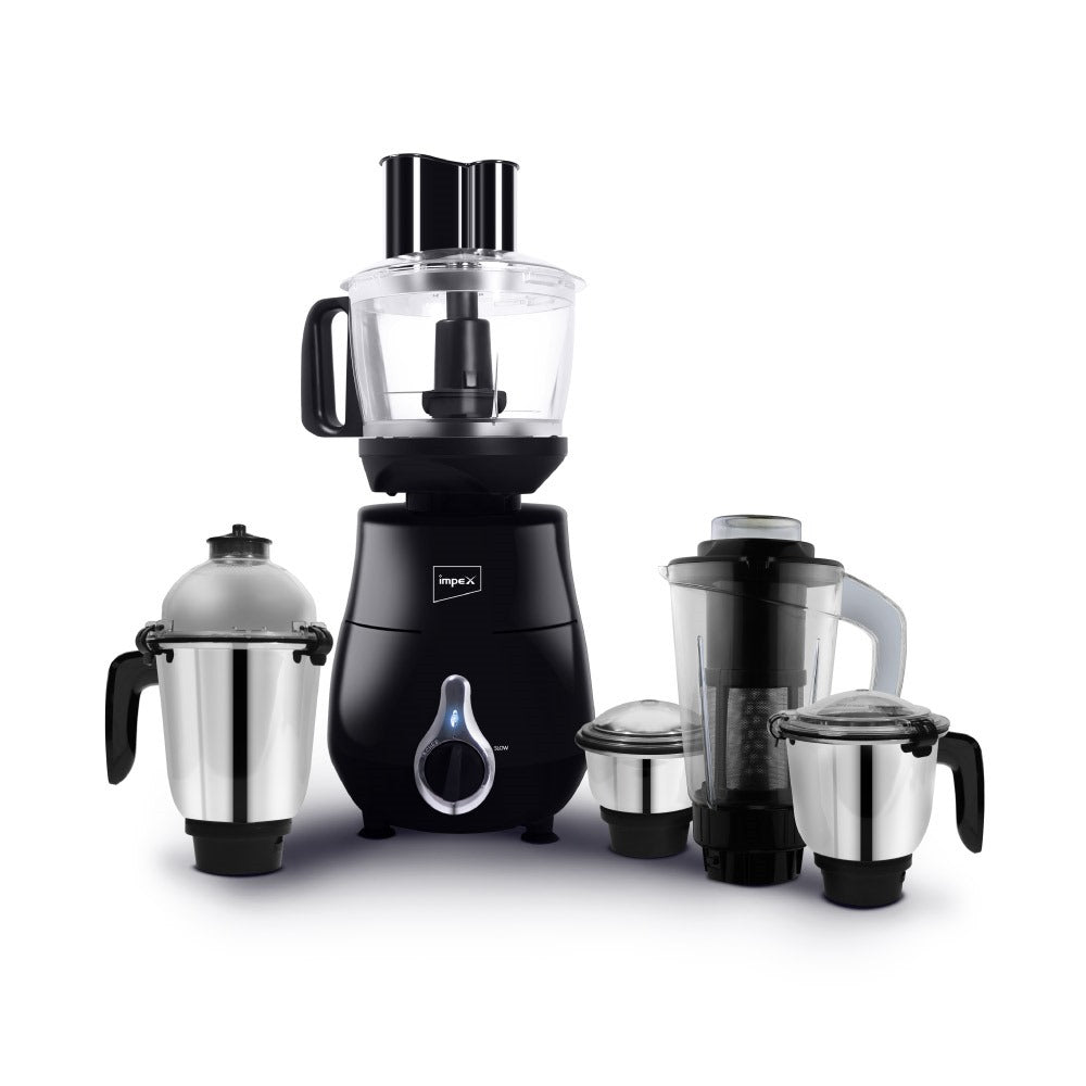 Impex Panther 800 Delight Mixer Grinder  with 4 Jars, 7-in-1 Attachments, Slow Speed Function, and 5-Year Motor Warranty