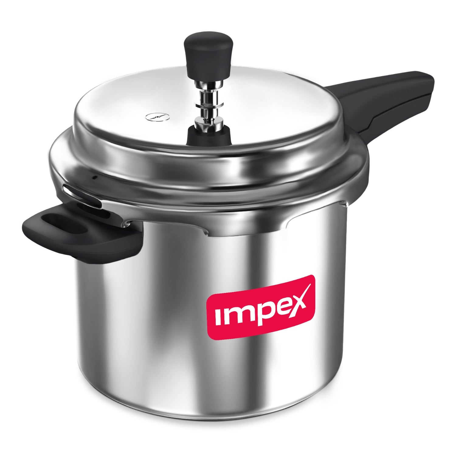 Impex Norma 10 L Non Induction Base Aluminium Pressure Cooker with Outer Lid (Silver)
