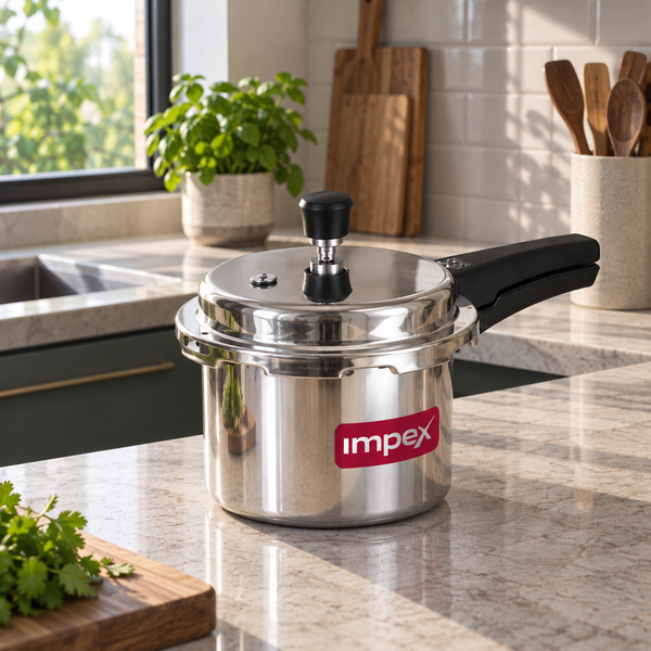 ECO 3 Litre Aluminium Pressure Cooker | Gas & Induction Compatible | Fast Heating & Durable | 5 Year Warranty