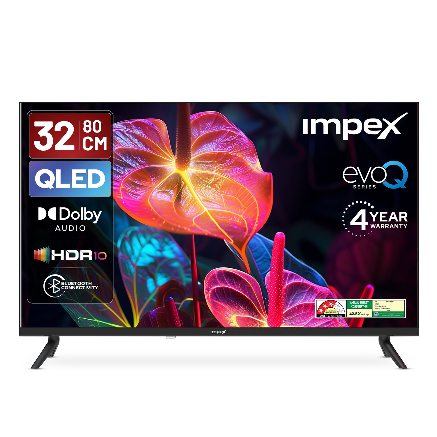 QLED TV (evoQ 32S2QLF3) 32" Full HD QLED GOOGLE TV | 4 YEAR WARRANTY | VOICE REMOTE | DOLBY AUDIO